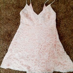 Forever 21 pale pink and cream lace Dress